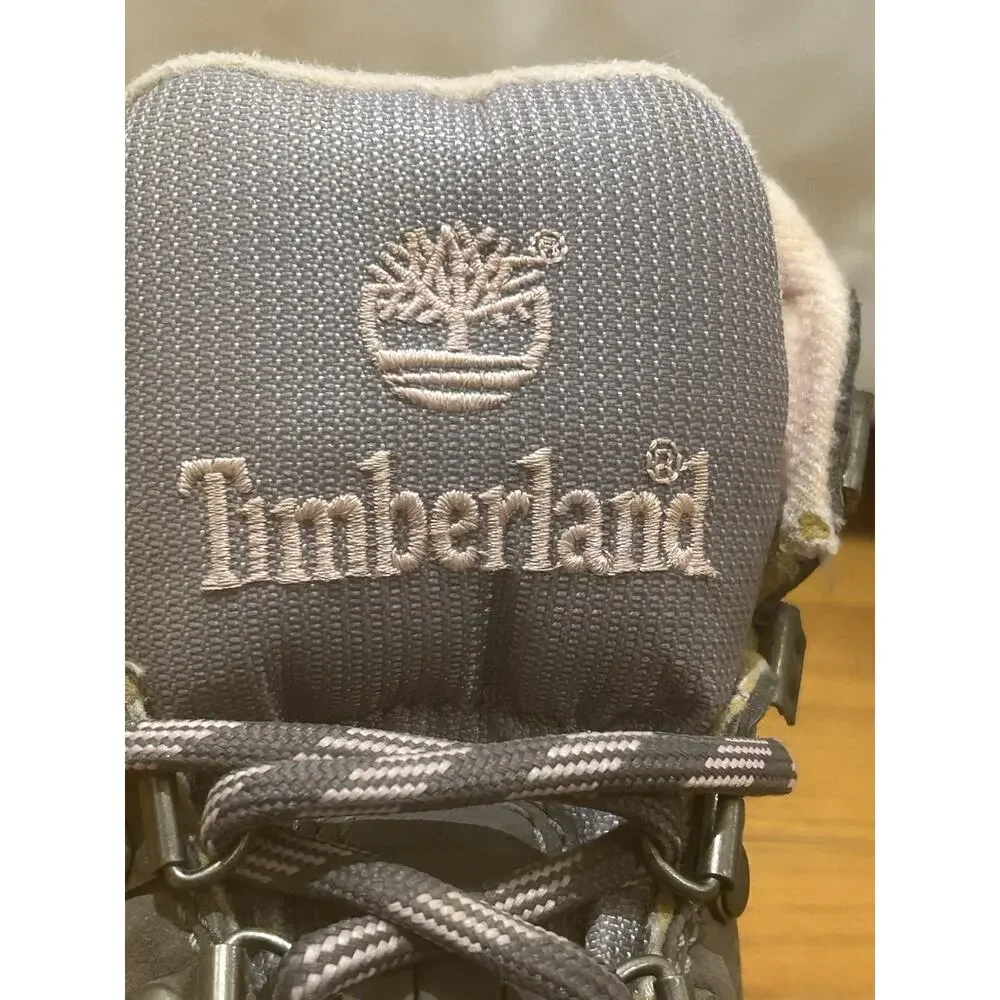 Timberland Gray and Lavender Hiking Boots Women's Size 7M
